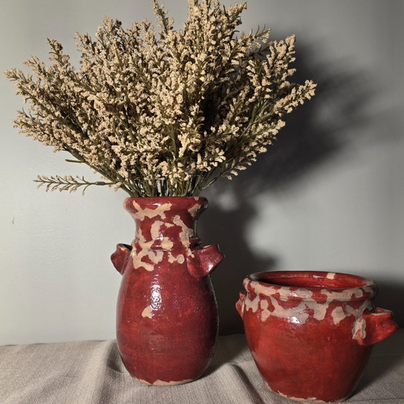 COPY - Pottery barn Terra cotta tall vase - Picture 1 of 4